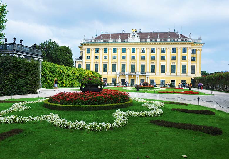 The Schoenbrunn Castle in Vienna